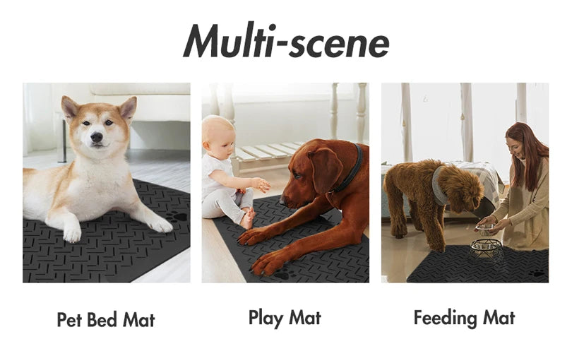 Pet Placemat for Food and Water Bowl